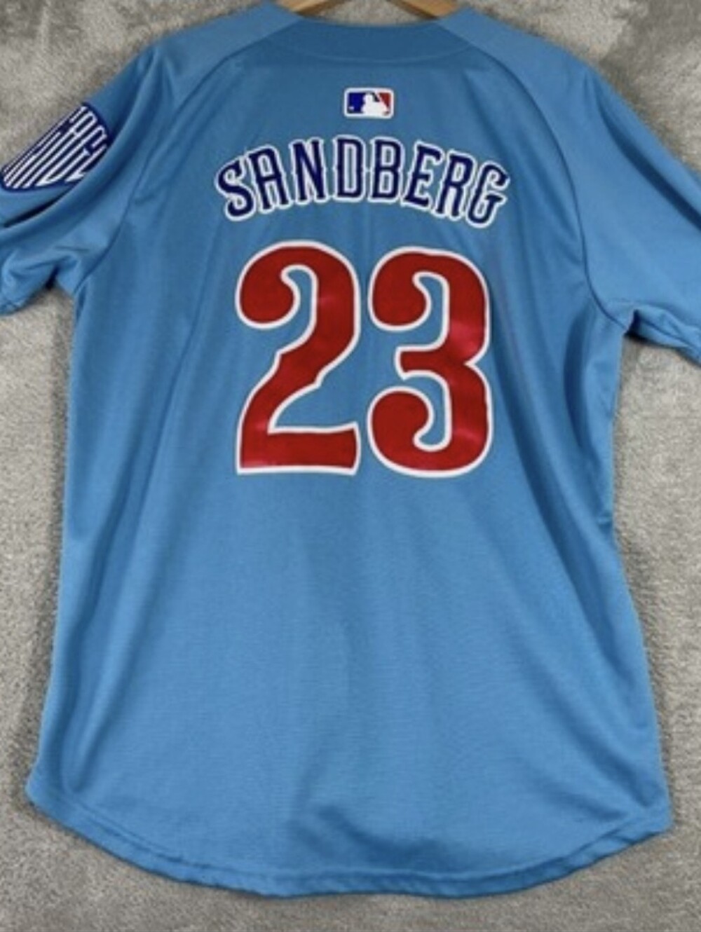Nike MLB Chicago Cubs Ryne Sandberg #23 Baseball Jersey Mens Large Rare